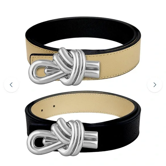 MB Styles Signature Black and Gold Knot Belt - Picture 4 of 7